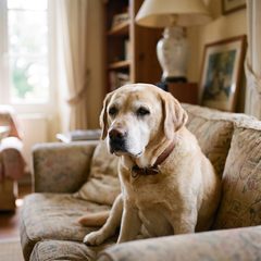 Charlie, labrador de 12 ans